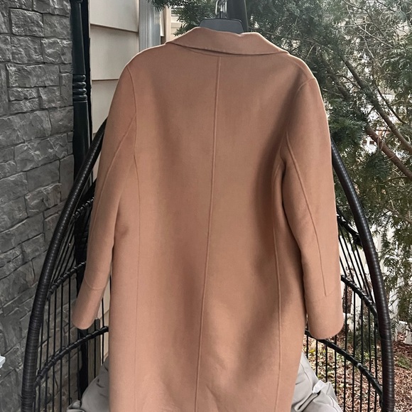 DEREK LAM 10 CROSSBY CAMEL WOMENS COAT WITH DETACHABLE FOX COLLAR SIZE 12 - Picture 15 of 16